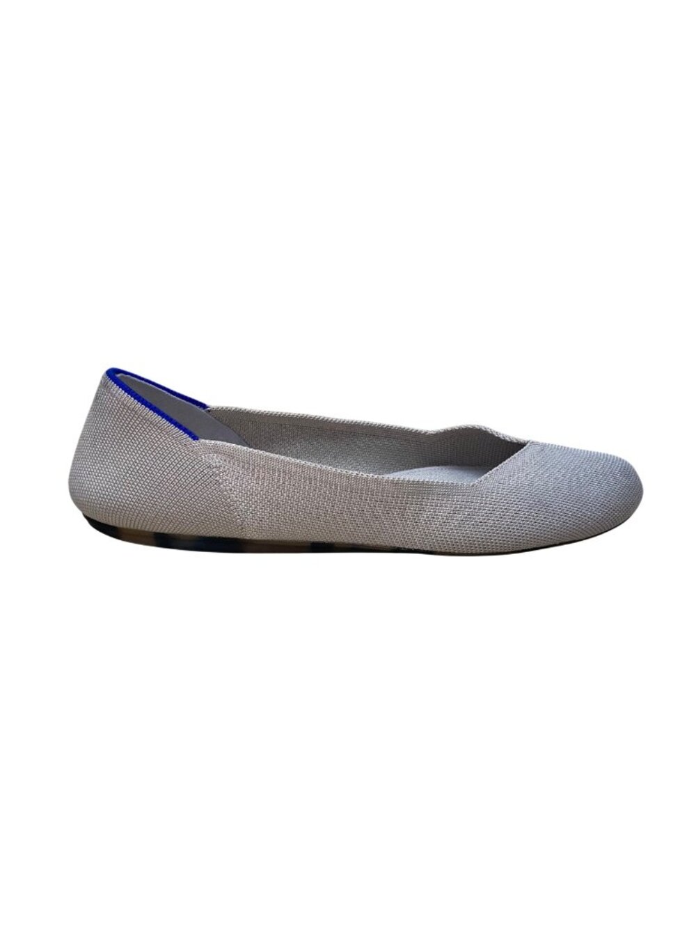Rothys Women’s Gray & Blue Knit Recycled Material Ballet Flat Size W12